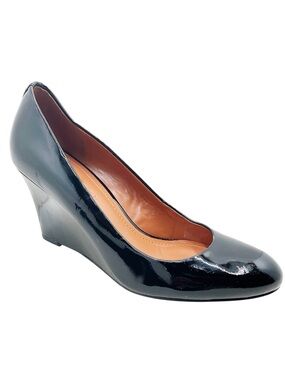 {COACH} Rileigh' Patent Leather Wedges